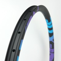 [NXT27XMA36] PREMIUM Asymmetric 36mm Width Carbon Fiber 27.5" Mountain Bike Clincher Rim [Tubeless Compatible]